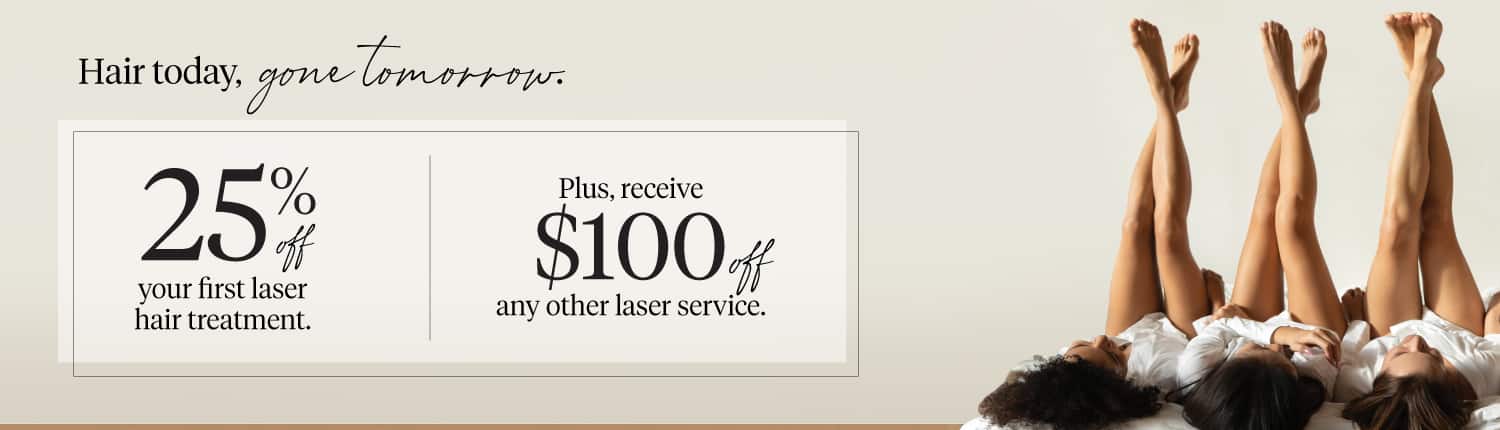 VictoriaPark Laser Hair Removal, 25% off your first laser treatment. Plus, receive $100 off any other laser service