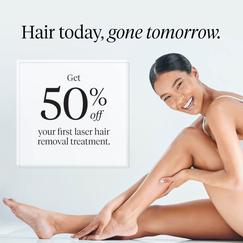 LHR 50% off laser hair removal